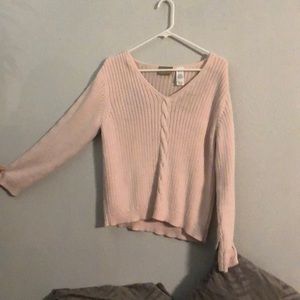 pink sweater